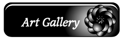 A black white and silver button that says Art Gallery with a flower that resembles a marigold to the right. clicking this will take you to my art Gallery